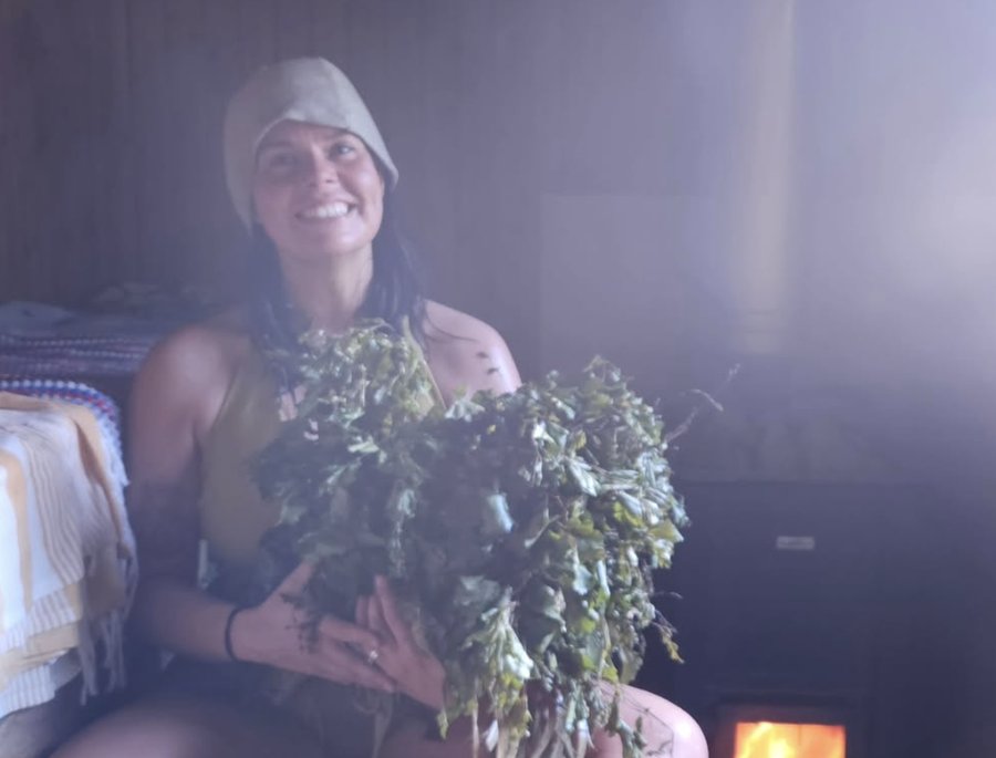 Breathwork and sauna session with Molly Medley